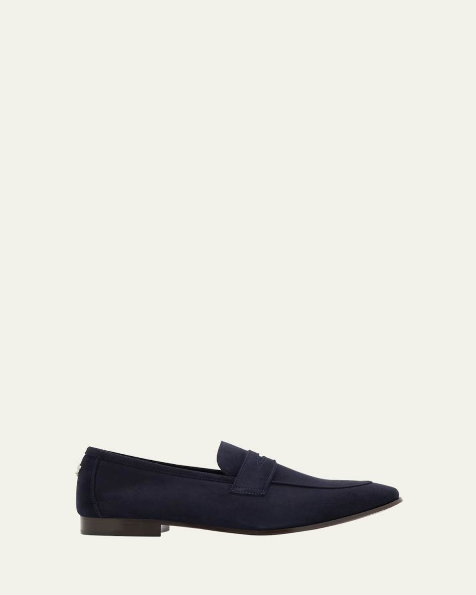 Suede Flaneur Penny Loafers